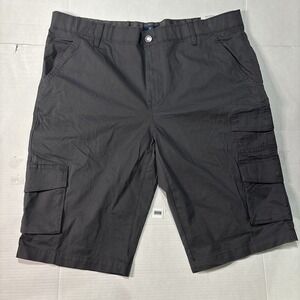 George Cargo Shorts Size 42 Gray Below Knee 14" Inseam Mens Cargo Utility